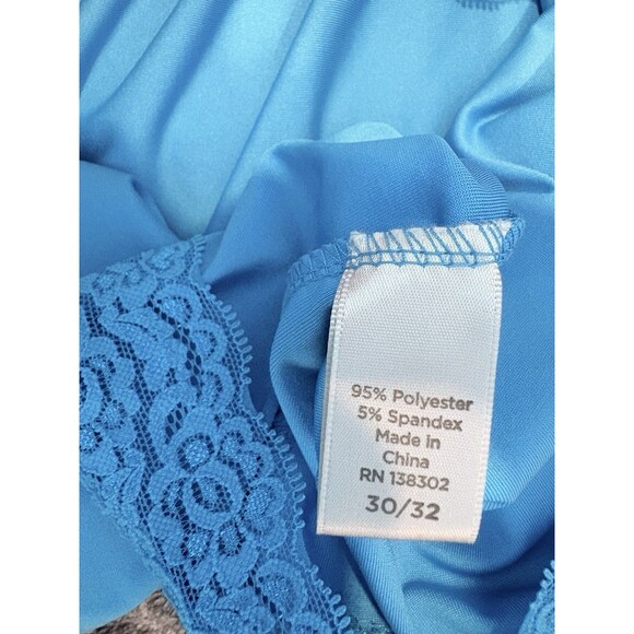 Avenue Stretch Teal Blue Lace Cami Tank Women’s Plus Size 30/32 5X - Picture 8 of 9